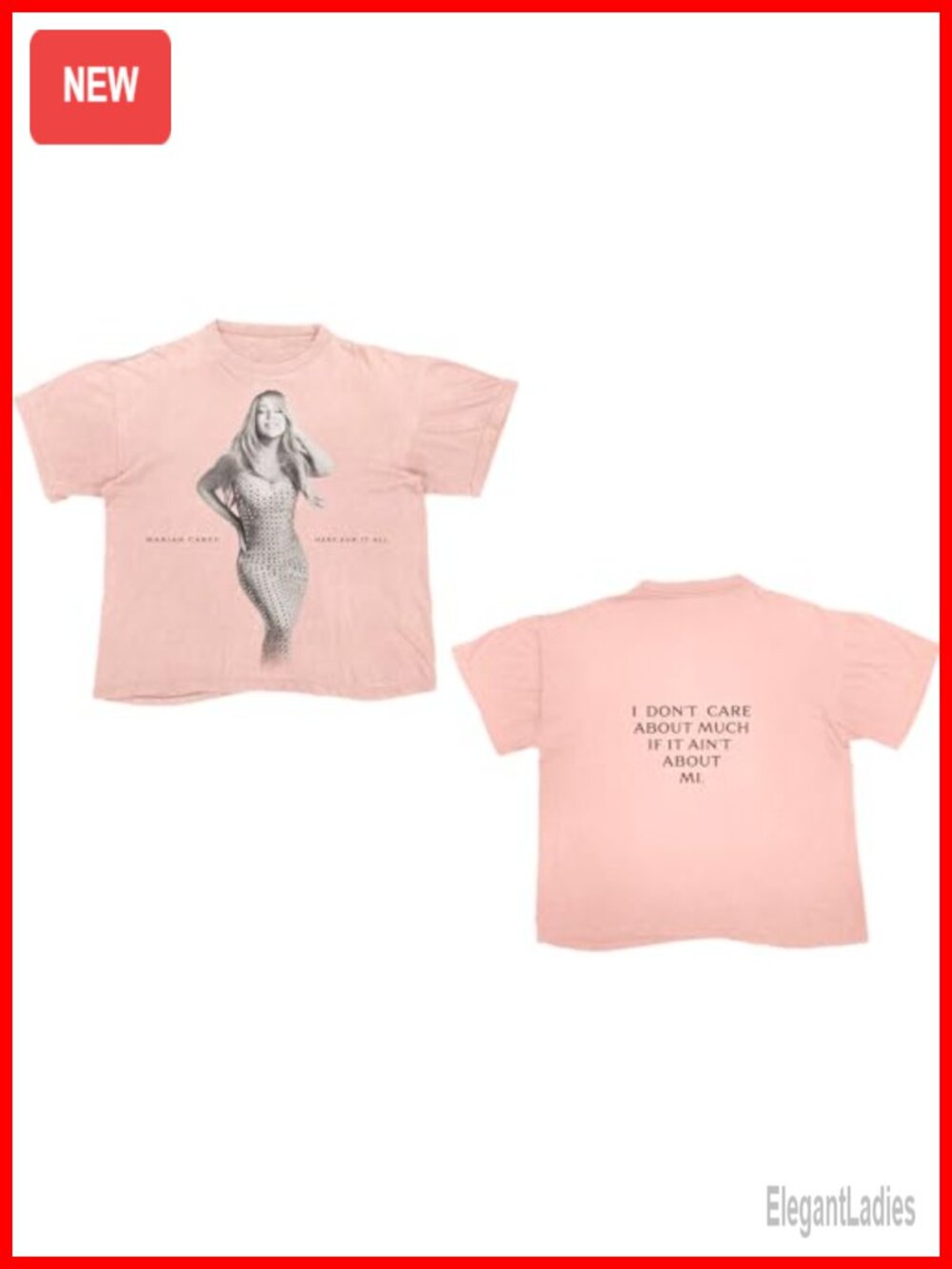 Mariah Carey Official Merch Here for It All Graphic T-Shirt 100% Combed Cotton